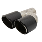 Fibra di carbonio Terminali di scarico Polished look Inlet 6.3cm (Cod. K-KLT079)