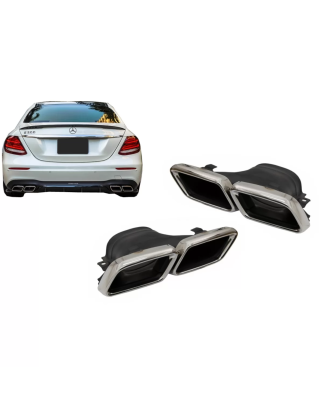 Terminali di scarico compatibile con Mercedes Classe E W213 (2016-in poi) E63 design GLC SUV X253 GL