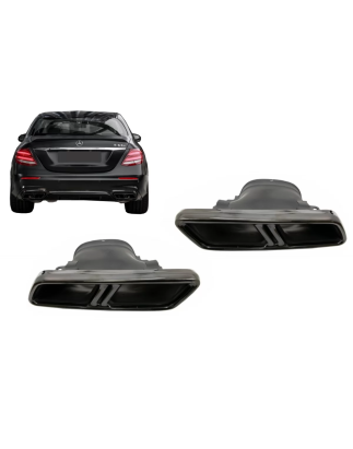 Terminali di scarico compatibile con Mercedes Classe E W213 (2016-in poi) E63 S design GLC SUV X253 