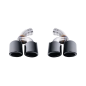Griglie centrali a doppio rene compatibile con BMW 3 Serie E46 Non Facelift (1998-09.2001) doppia st