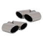 Terminali di scarico compatibile con Audi Q5 8R (11.2008-2016) SQ5 design cromato (Cod. K-TY-AUQ58R)