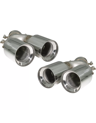Terminali di scarico compatibile con BMW 5 Serie G30 G31 G38 6 Serie G32 (2016-2020) design M5 croma