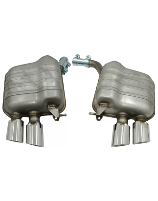 Complete Impianto di scarico con Twin Terminali di scarico compatibile con Audi Q5 8R (11.2008-2016)