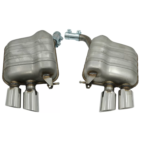 Complete Impianto di scarico con Twin Terminali di scarico compatibile con Audi Q5 8R (11.2008-2016)