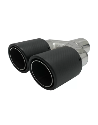 Universal Exhaust Terminali di scarico Matte fibra di carbonio Inlet 5.8 cm Left Side (Cod. K-KLT083