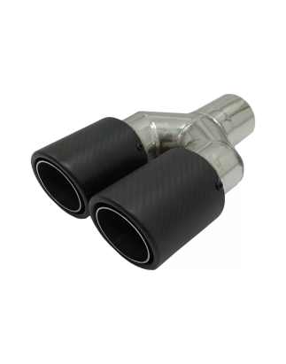 Universal Exhaust Terminali di scarico Matte fibra di carbonio Inlet 5.8 cm Left Side (Cod. K-KLT083