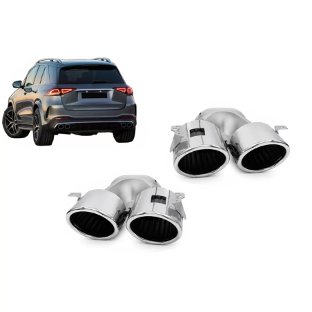 Terminali di scarico compatibile con Mercedes GLE W167 GLE C167 GLS AMG GT 4-Door X290 (2019-in poi)
