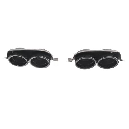 Terminali di scarico decorativi compatibile con VW Golf 7 7.5 (2012-2020) R design nero (Cod. K-TY-V