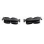 Terminali di scarico decorativi compatibile con VW Golf 7 7.5 (2012-2020) R design nero (Cod. K-TY-V