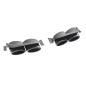 Terminali di scarico decorativi compatibile con VW Golf 7 7.5 (2012-2020) R design nero (Cod. K-TY-V
