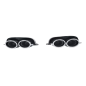 Terminali di scarico decorativi compatibile con VW Golf 7 7.5 (2012-2020) R design cromato (Cod. K-T