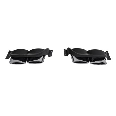Terminali di scarico decorativi compatibile con VW Golf 7 7.5 (2012-2020) R design cromato (Cod. K-T