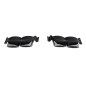 Terminali di scarico decorativi compatibile con VW Golf 7 7.5 (2012-2020) R design cromato (Cod. K-T