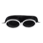 Terminali di scarico decorativi compatibile con VW Golf 7 7.5 (2012-2020) R design cromato (Cod. K-T