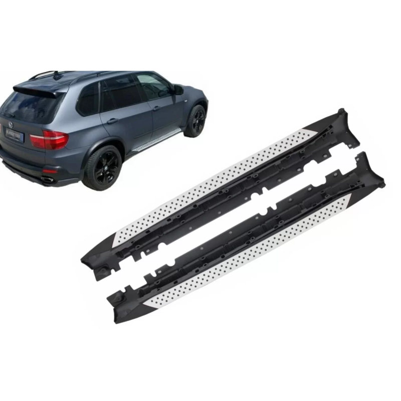 Pedane laterali compatibile con BMW X5 E70 (2007-2014) (Cod. K-RBBM02)