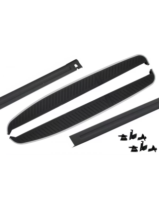 Pedane laterali compatibile con Land Rover Range Rover Sport L320 (2005-2013) con sottoporta pretagl