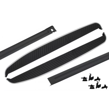 Pedane laterali compatibile con Land Rover Range Rover Sport L320 (2005-2013) con sottoporta pretagl