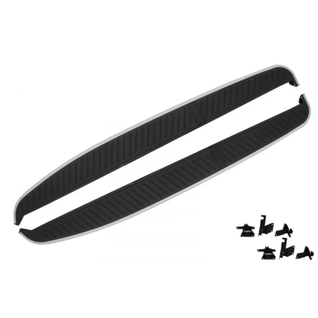Pedane laterali compatibile con Land Rover Range Rover Sport L320 (2005-2013) con sottoporta pretagl