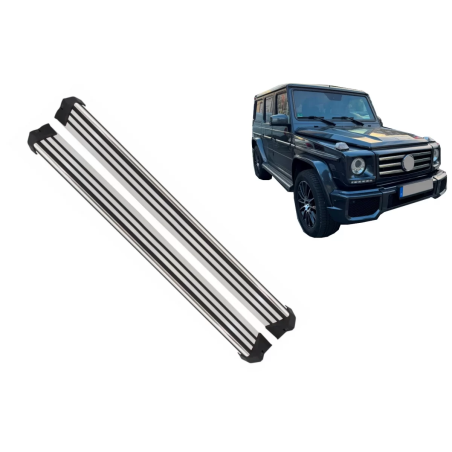 Pedane laterali compatibile con Mercedes G-Classe W463 (1989-2018) (Cod. K-RBMBW463)
