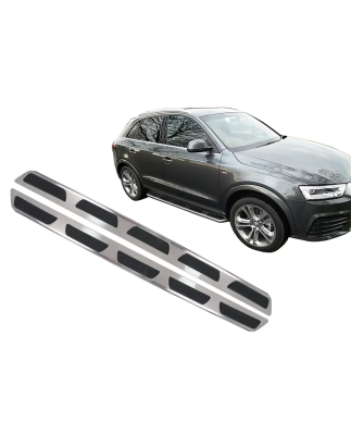 Pedane laterali compatibile con Audi Q3 8U (2011-2017) Off-Road SUV (Cod. K-RBA03)
