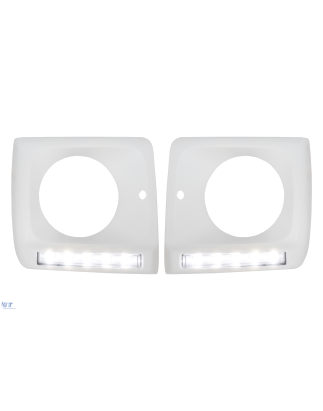 Fari anteriori Covers con LED DRL Luci diurne compatibile con Mercedes G-Classe W463 (1989-in poi) G