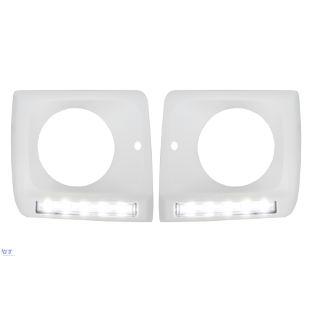 Fari anteriori Covers con LED DRL Luci diurne compatibile con Mercedes G-Classe W463 (1989-in poi) G