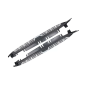 Pedane laterali compatibile con Hyundai IX35 LM (2009-2014) (Cod. K-RBHYIX35OE)