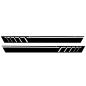 Side Decals Sticker Vinyl nero opaco compatibile con Mercedes G-Classe W463 (1989-2017) (Cod. K-STIC