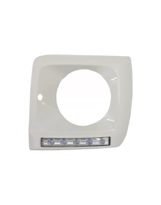 Fari anteriori Covers White con LED DRL Luci diurne compatibile con Mercedes G-Classe W463 (1989-201