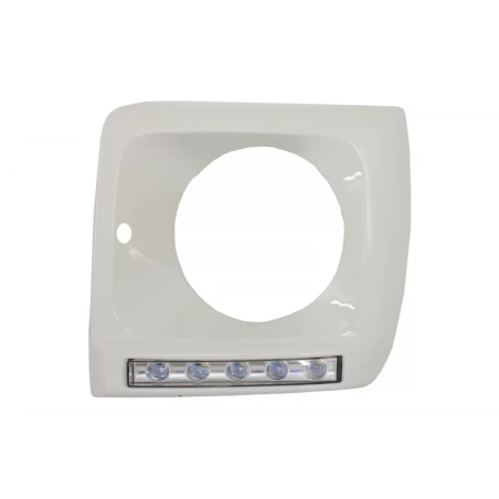 Fari anteriori Covers White con LED DRL Luci diurne compatibile con Mercedes G-Classe W463 (1989-201