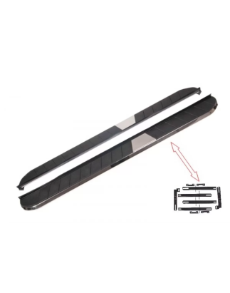 kit staffe Pedane laterali compatibile con MITSUBISHI Outlander III (2012-in poi) & MITSUBISHI ASX (