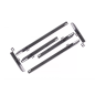 kit staffe Pedane laterali compatibile con NISSAN X-Trail III (T32) (2013-in poi) (Cod. K-BRBNIXT3)