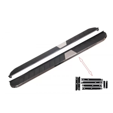 kit staffe Pedane laterali compatibile con Hyundai Tucson III TL (2015-in poi) (Cod. K-BRBHYTU15)