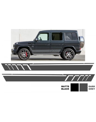 Side Decals Sticker Vinyl Dark Grey compatibile con Mercedes G-Classe W463 (1989-2017) (Cod. K-STICK