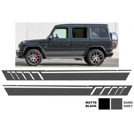 Side Decals Sticker Vinyl Dark Grey compatibile con Mercedes G-Classe W463 (1989-2017) (Cod. K-STICK