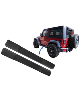 Pedane laterali compatibile con Jeep Wrangler Rubicon JK (2007-2017) 2 Doors Retro design (Cod. K-RB