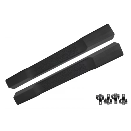 Pedane laterali compatibile con Jeep Wrangler Rubicon JK (2007-2017) 2 Doors Retro design (Cod. K-RB