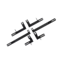 kit staffe Pedane laterali compatibile con PEUGEOT 4008 (2012-2016) (Cod. K-BRBPEUG4008)