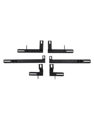 kit staffe Pedane laterali compatibile con PEUGEOT 4008 (2012-2016) (Cod. K-BRBPEUG4008)