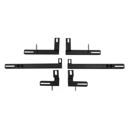 kit staffe Pedane laterali compatibile con PEUGEOT 4008 (2012-2016) (Cod. K-BRBPEUG4008)