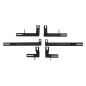 kit staffe Pedane laterali compatibile con PEUGEOT 4008 (2012-2016) (Cod. K-BRBPEUG4008)