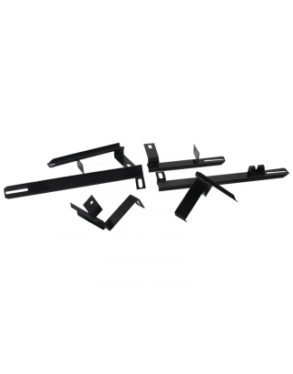 kit staffe Pedane laterali compatibile con PEUGEOT 4008 (2012-2016) (Cod. K-BRBPEUG4008)