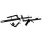 kit staffe Pedane laterali compatibile con PEUGEOT 4008 (2012-2016) (Cod. K-BRBPEUG4008)