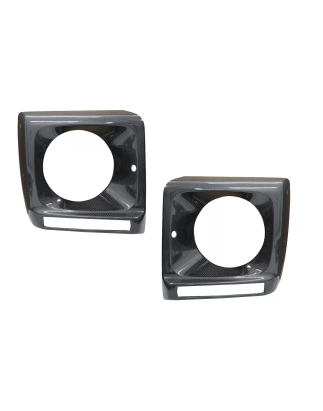 Fari anteriori Covers fibra di carbonio compatibile con Mercedes G-Classe W463 (1989-2018) G65 desig