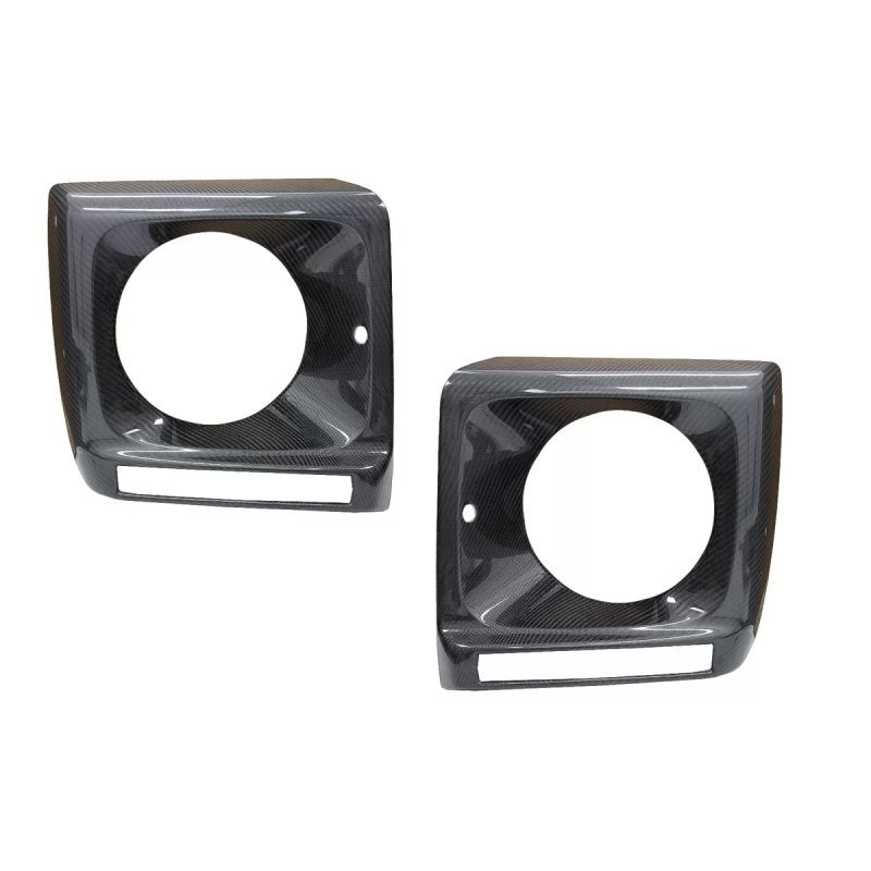 Fari anteriori Covers fibra di carbonio compatibile con Mercedes G-Classe W463 (1989-2018) G65 desig