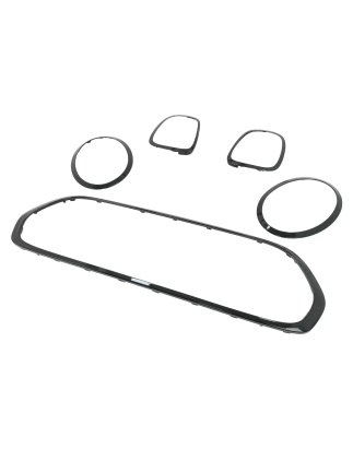 Surround Trim Set Fari anteriori Grille Fanali posteriori Covers compatibile con MINI III F55/F56 Ha