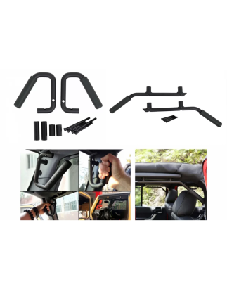 Package Front and Rear Grab Handle compatibile con Jeep Wrangler III SUV JK (2007-2017) (Cod. K-COFH