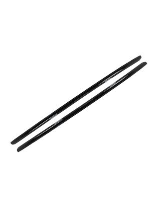 mancorrenti tetto Alluminio Side Rack compatibile con Porsche Macan (2014-2023) nero lucido (Cod. K-