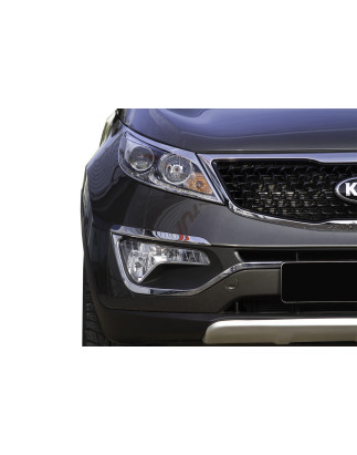KIA SPORTAGE III SL 2010-2015 MODANATURA PARAURTI ANTERIORE (Cod. AP-29_A4x4)