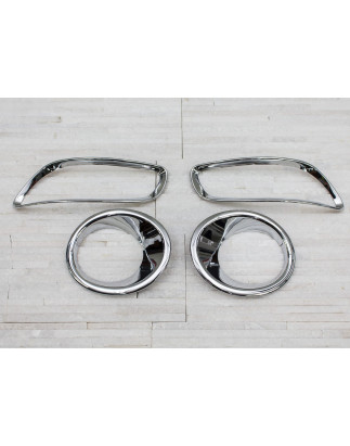 HYUNDAI SANTA FE 2010-2012 OUTLET CORNICE FENDINEBBIA ANTERIORE + POSTERIORE (Cod. AP-45_A4x4)